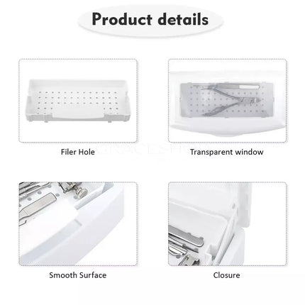Instrument Disinfection Container with Transparent Lid 0.5L