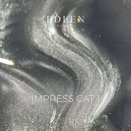 Edlen Cat Eye Impress №1 Серебристый 9 мл