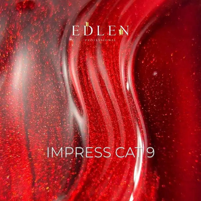 Edlen Cat Eye Impress Nr. 9 Rot 9 ml