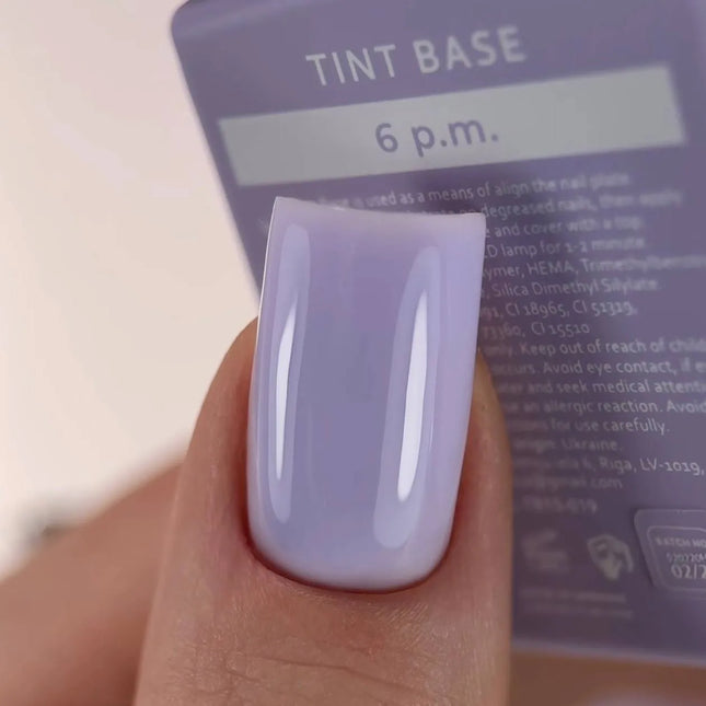 Cover Tint Base Color 6 p.m. «Пастельная лаванда» 15 ml HEYLOVE