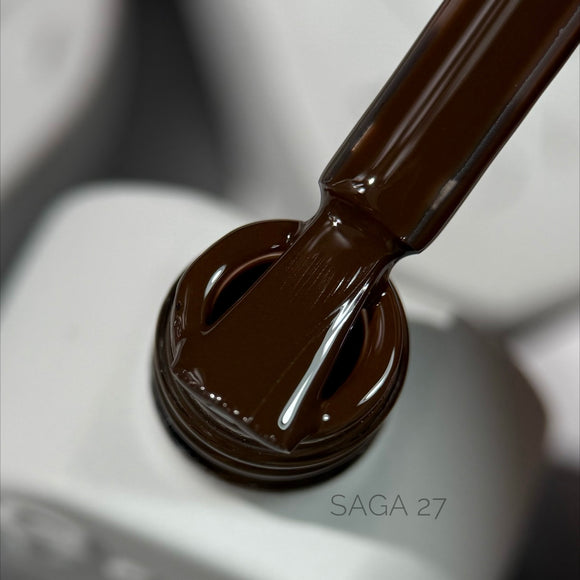 Gel-Lack Saga 27 Dunkelbraun 10 ml