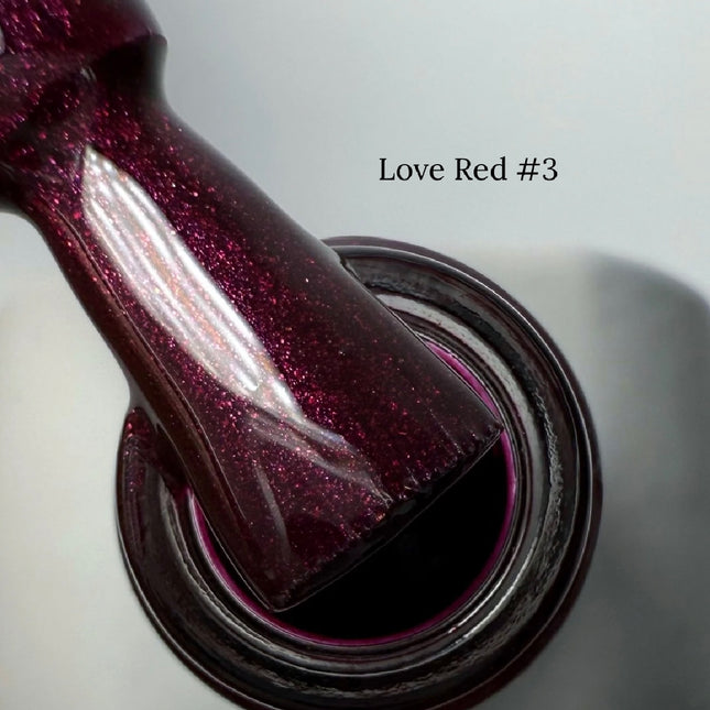 Гель-лак Saga Love Red 2 Shimmer 10 ml