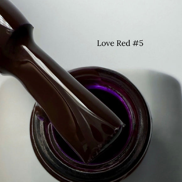 Gel-Lack Saga Love Red Nr. 5 Aubergine 10 ml