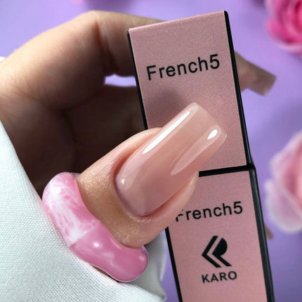 Гель-лак French 5 Прозорий нюд 8ml KARO