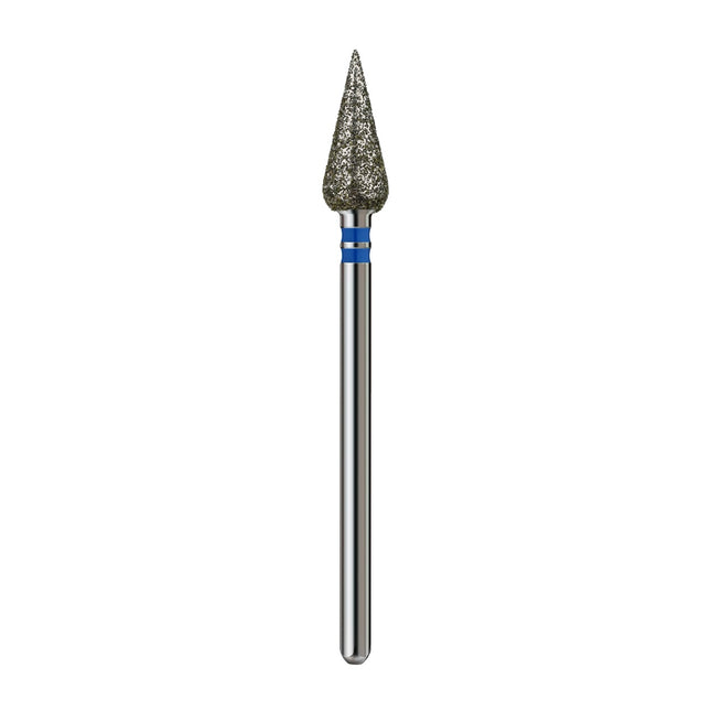 Premium Diamond nail drill bit “DROP” 5.0 mm Blue Profmanicure Freza