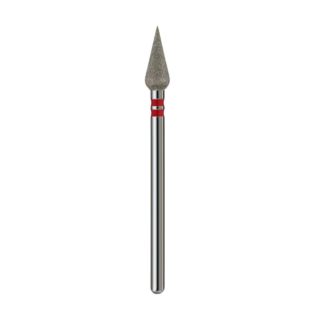 Premium Diamond nail drill bit “DROP” 4.0 mm Red Profmanicure Freza