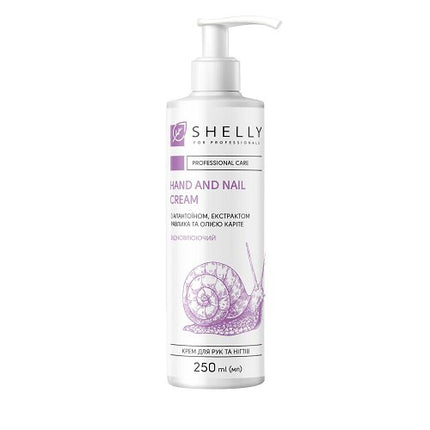 Hand- und Nagelcreme mit Kollagen, Elastin und Pfingstrosenextrakt Shelly 250 ml