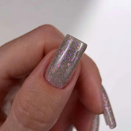 Luna Lurex Grundlack №10 Silber mit holografischer Folie 13ml