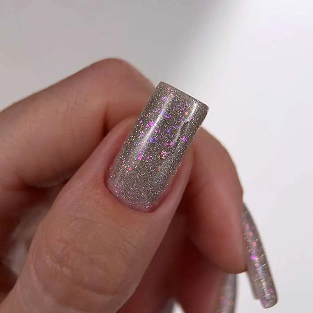 Luna Lurex Grundlack №10 Silber mit holografischer Folie 13ml