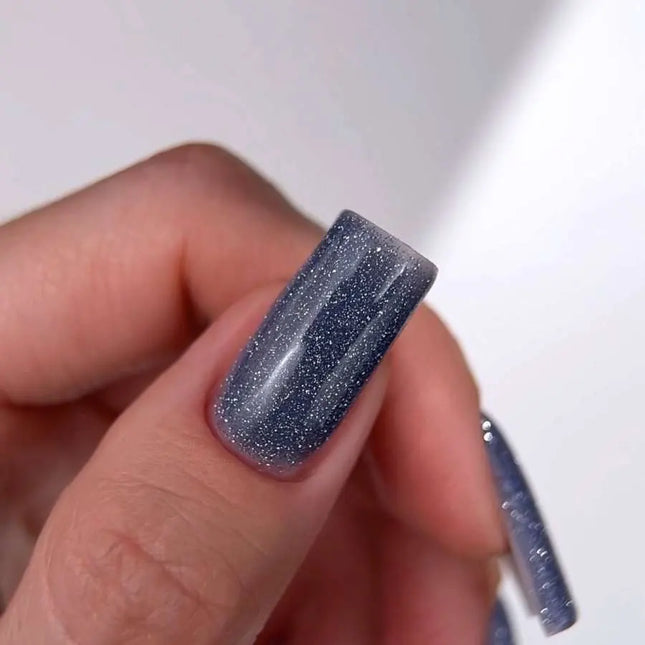 Luna Lurex Grundlack №15 Blau Grau 13ml