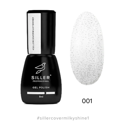 Base Cover MILKY SHINE №1 8 ml (silver) Siller - Cover Base