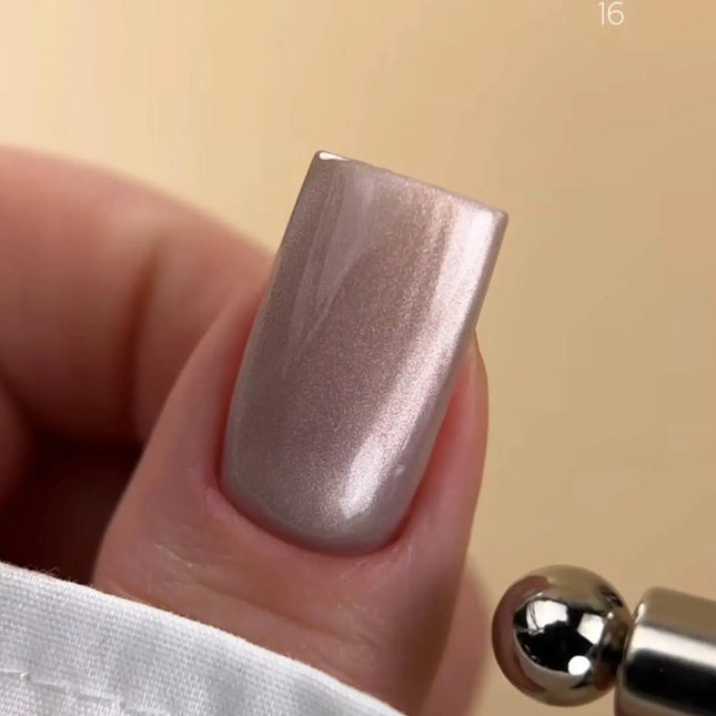 BIBLIOTEKA Cat Eye Gel Polish Nr. 09 Moon Veil 10ml – Silberweiß