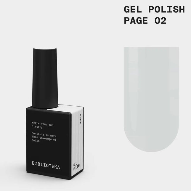 BIBLIOTEKA Gel Nagellack №002 Seite 10ml - Weiße Farbe