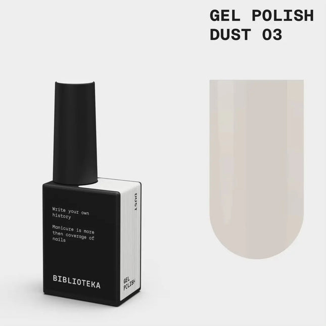BIBLIOTEKA Gel Polish Nr. 003 Dust 10ml – Sanfte Elfenbeinfarbe
