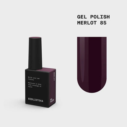 BIBLIOTEKA Gel-Nagellack №085 Merlot 10ml - Rubin