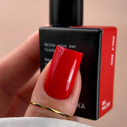 BIBLIOTEKA Gel Polish №014 Only Red 10ml - Classic rote Farbe