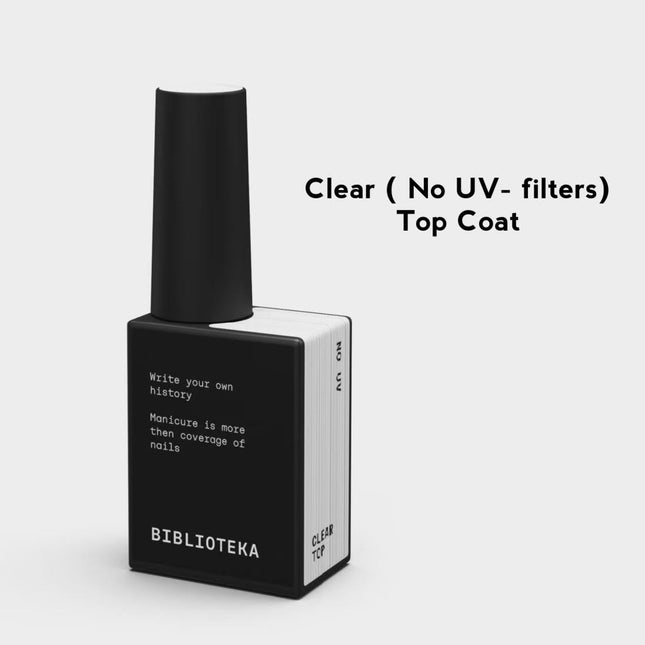BIBLIOTEKA Decklack Clear ohne UV 10ml