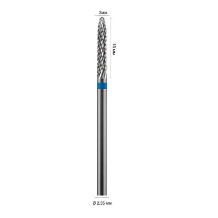 Carbide Nail Drill Bit "Cone” 2mm Blue 31123M