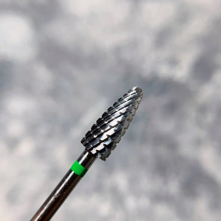 Hartmetall-Nagelfräser „Corn“ 5 mm, Grün, HR707cK, Nisima