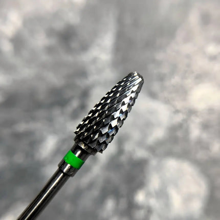 Hartmetall-Nagelfräser „Corn“ 6 mm Grün H707mK Nisima