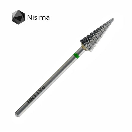 Carbide Nail Drill Bit "Cone” 6mm Green Hr119cK Nisima