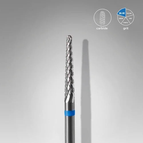 Carbide nail drill bit “Needle” 2.3*14 Blue Staleks - Carbide nail drill bits