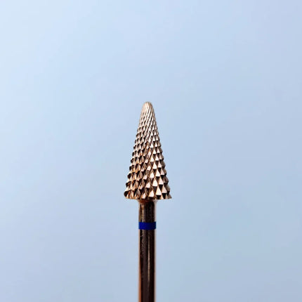 Carbide nail drill bit Rose Gold ’Cone” 6*15 Blue - Carbide nail drill bits