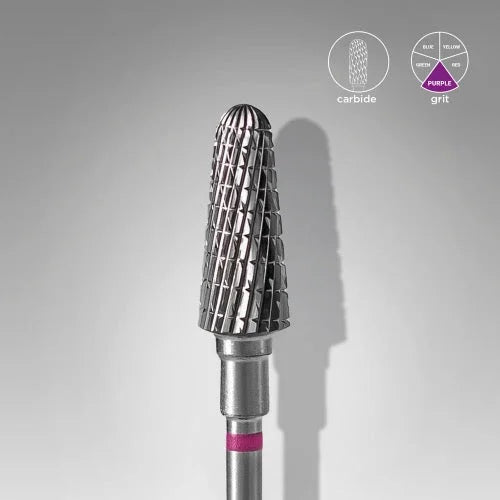 Carbide nail drill bit ’Umbrella” 6*14 Red Staleks - Carbide nail drill bits