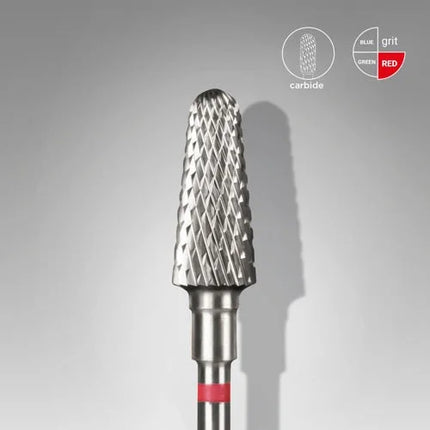 Carbide nail drill bit ’Umbrella” 6*14 Red Staleks - Carbide nail drill bits