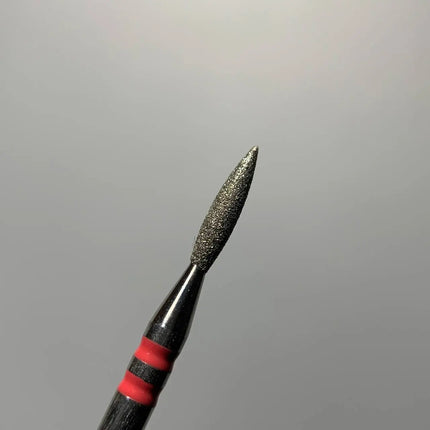 Diamond nail drill bit “Flame” 1.8mm Red Premium