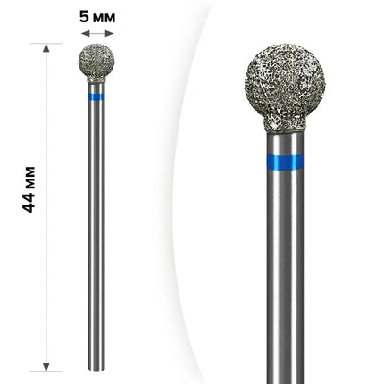 Premium Diamant-Nagelbohrer „Ball“ 5.0 mm Blue m-33