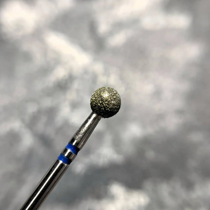 Diamond nail drill bit “Ball” 5.0 mm Blue P801m050