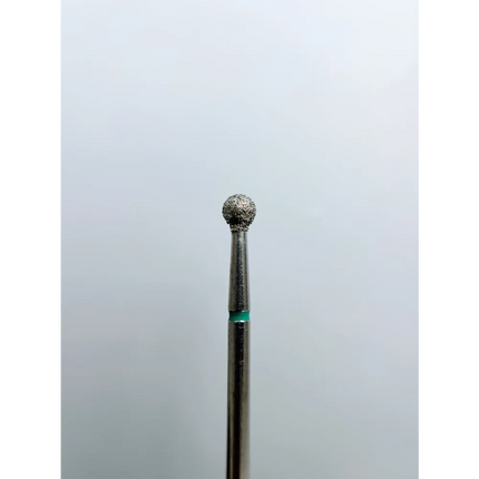 Diamond nail drill bit “Ball” 3.5 mm Green - Diamond nail drill bits