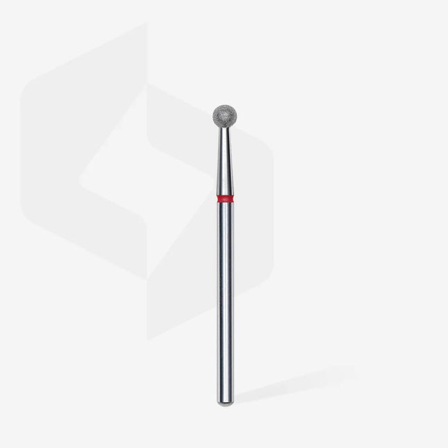 Diamond nail drill bit “Ball” 3.5 mm Red Staleks - Diamond nail drill bits