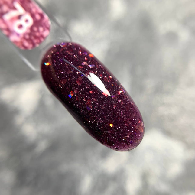 Edler Grundlack Cover Flash Nr. 78 Tyrischpurpur mit Folie 9ml