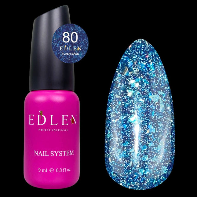 Edler Grundlack Cover Flash Nr. 80 Saphir mit Folie 9ml