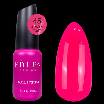 Edlen База Cover Neon №45 Гарячий рожевий 9 мл