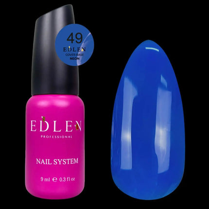 Edler Grundlack Cover Neon Nr. 49 Blau 9ml