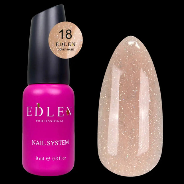 Edler Grundlack Cover Hologramm Nr. 18 Beige mit holografischem Schimmer 9ml