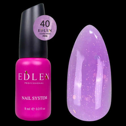 Edler Grundlack Cover Pixie №40 Orchid mit Glitzer 9ml