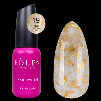 Edles Cover Base Potal Nr. 19 Milk mit Goldfolie 9ml
