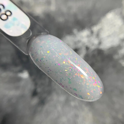 База Edlen Cover Base Shimmer №68 Milk с золотой розовой фольгой 9 мл