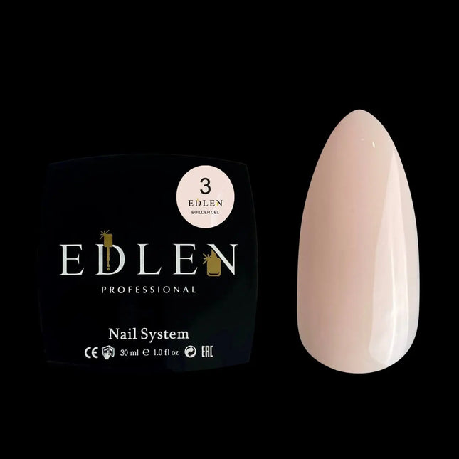 Гель для наращивания Edlen Builder Gel №03 «Нюд» Натуральный бежевый 30 мл