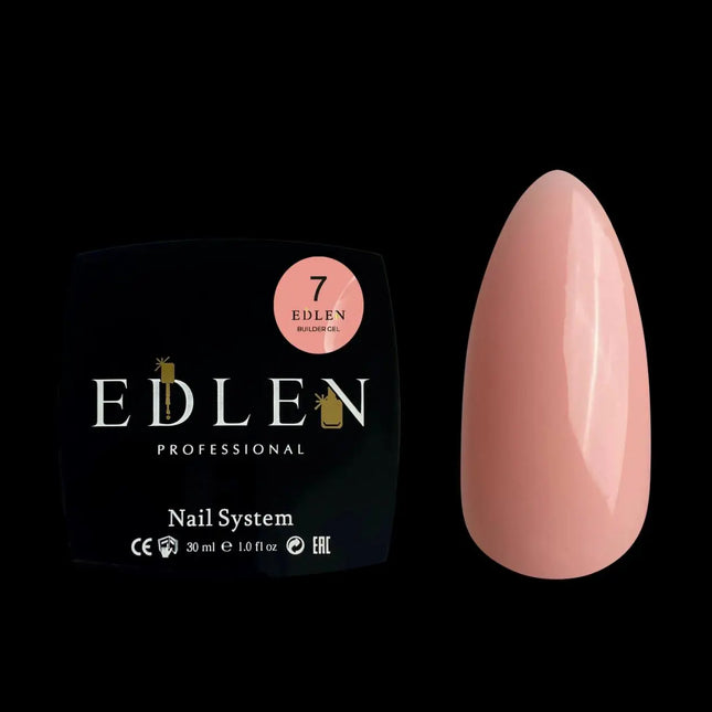 Гель для наращивания Edlen №07 «Нюд» Персик 30 мл