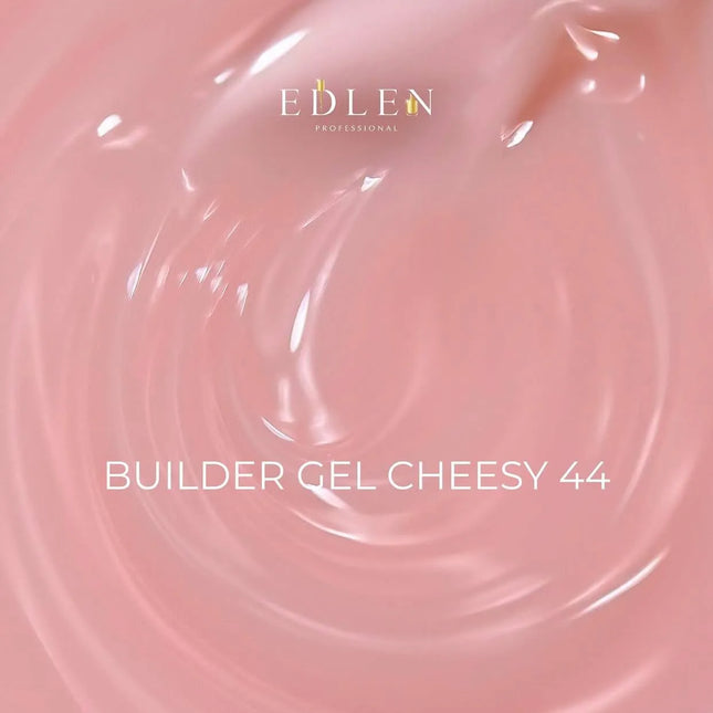 Гель для наращивания Edlen Builder Gel №44 «Cheesy» Milky розово-персиковый 15 мл
