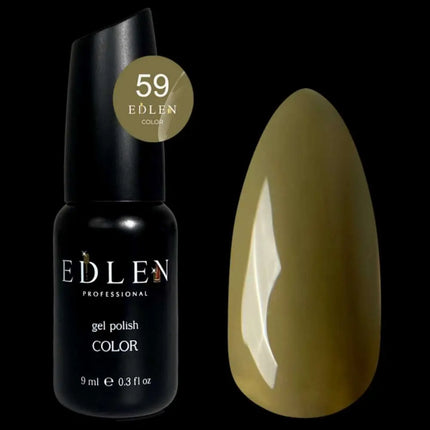 Edler Gel-Nagellack, Farbe Nr. 59 Olivgrün, 9 ml
