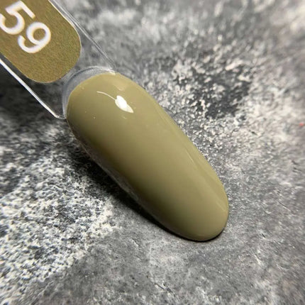 Edler Gel-Nagellack, Farbe Nr. 59 Olivgrün, 9 ml