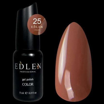 Edler Gel-Nagellack, Farbe Nr. 25 Warmbraun, 9ml