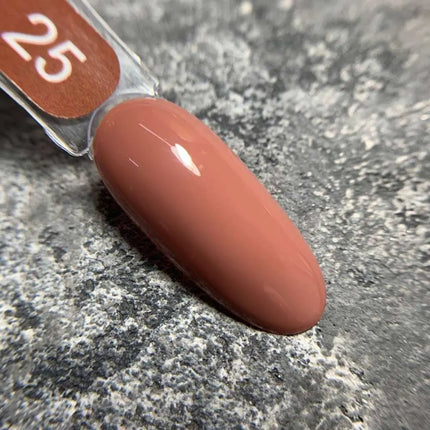 Edler Gel-Nagellack, Farbe Nr. 25 Warmbraun, 9ml