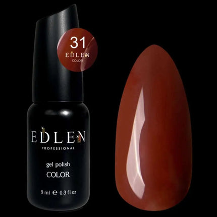 Edler Gel-Nagellack, Farbe Nr. 31 Braun, 9 ml